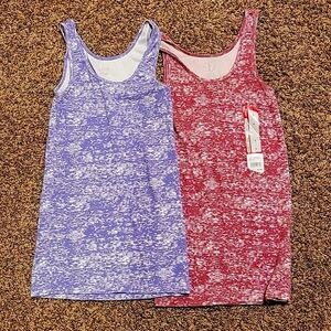 BCG 2 pack womens pink and purple tank tops NWT